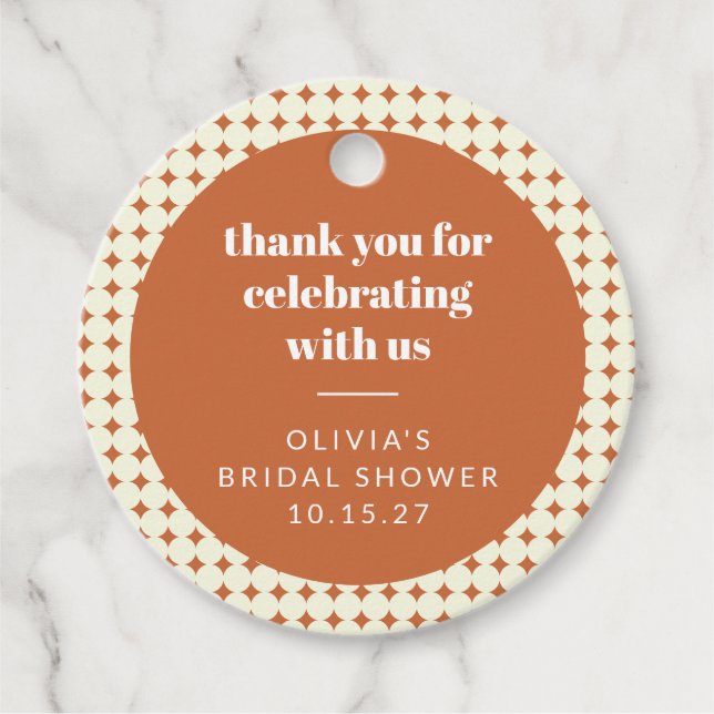 Etiquetas de Agradecimento Personalizadas para Chá (Frente)