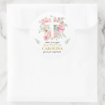 Etiquetas de agradecimiento para bautização