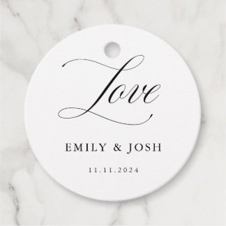 Etiquetas De Amor Clássicas Para Casamento Elegant