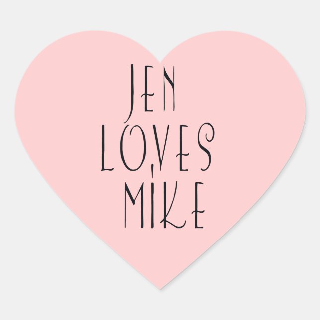 Etiquetas de amor personalizadas (Frente)