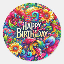 Etiquetas de aniversário