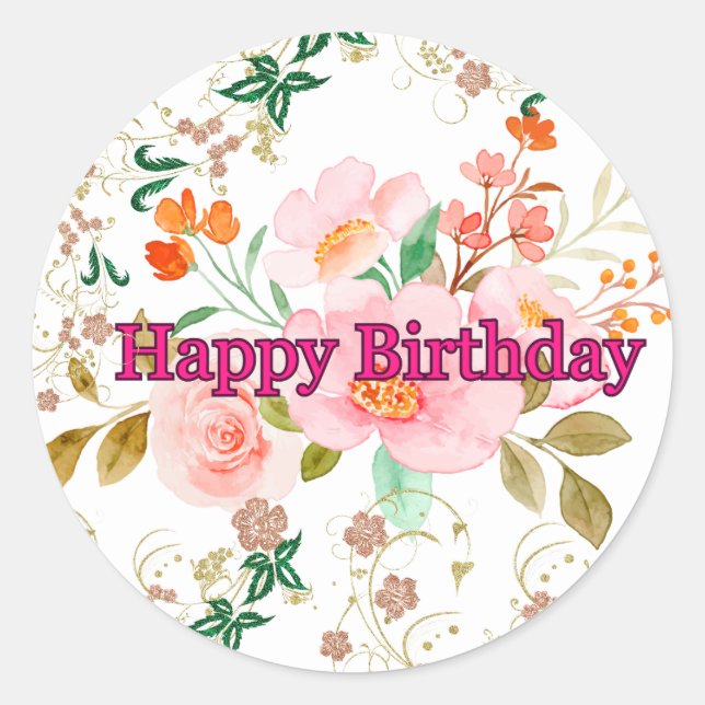 Etiquetas de aniversário (Frente)