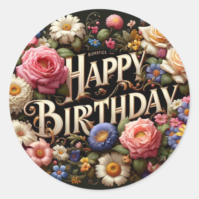 Etiquetas de aniversário (Frente)