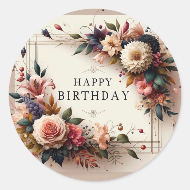 Etiquetas de aniversário (Frente)