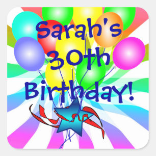 Etiquetas De Aniversário Com Nome E Idade