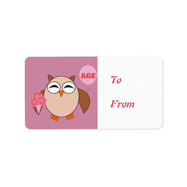 Etiquetas de Aniversário Personalizadas (Frente)