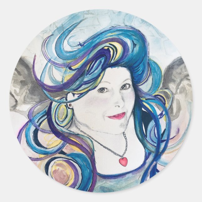 Etiquetas de anjo para ocasião especial (Frente)