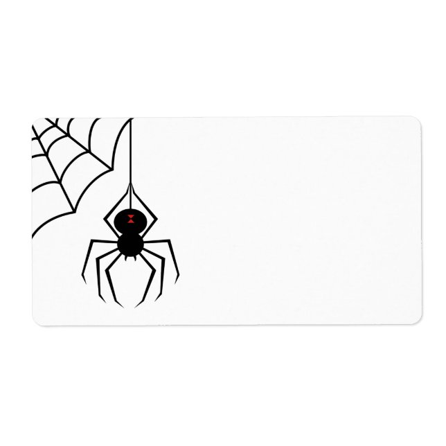 Etiquetas de aranha assustadoras (Frente)