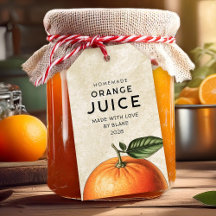 Etiquetas de armazém de suco de laranja caseiro vi