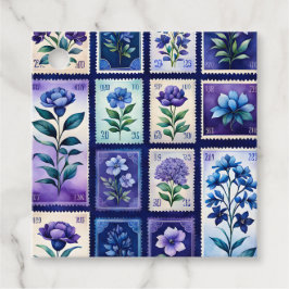 Etiquetas de Arte de Carimbo Antigas Coloridas