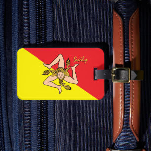 Etiquetas de Bagagem da Sicília, Bandeira Sicilian