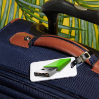 Etiquetas de bagagem da unidade flash USb