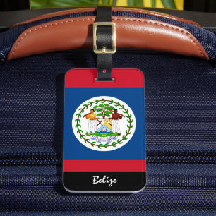 Etiquetas de Bagagem de Belize Patriótica, Bandeir