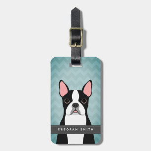 Etiquetas de Bagagem de Boston Terrier