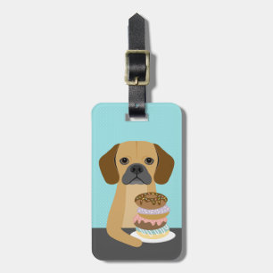 Etiquetas de Bagagem de Cachorro Puggle