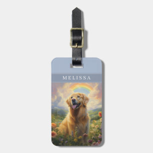 Etiquetas de Bagagem de Cachorro Retriever Dourado