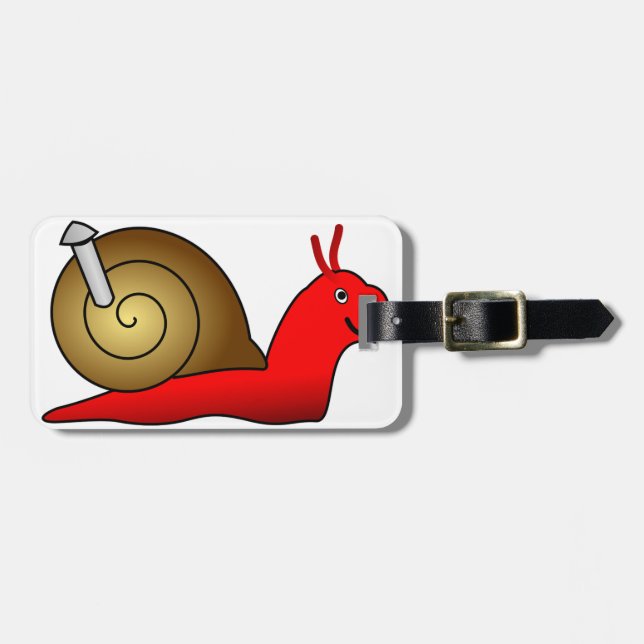 Etiquetas de Bagagem de Caracol (Frente Horizontal)