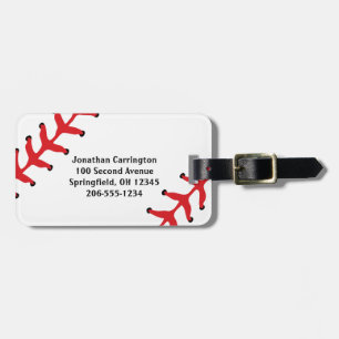 Etiquetas de bagagem de Design de baseball