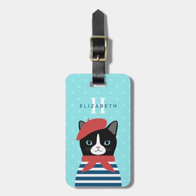 Etiquetas de bagagem de gato (Frente Vertical)