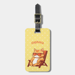 Etiquetas de bagagem de gato