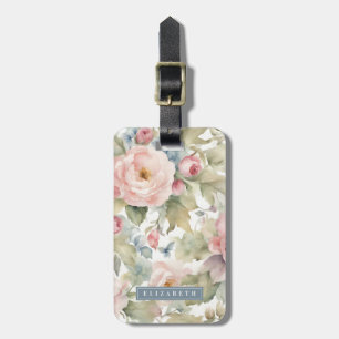 Etiquetas de Bagagem Floral Vintage