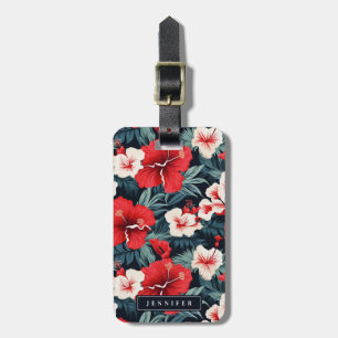 Etiquetas de Bagagem Flores Havaianas