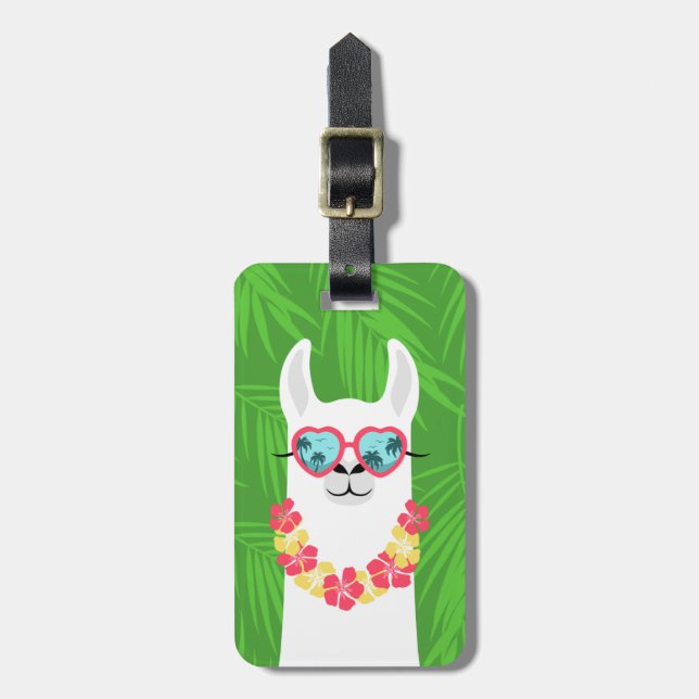 Etiquetas de bagagem Llama (Frente Vertical)