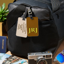 Etiquetas de Bagagem Monogramadas - Personalizadas