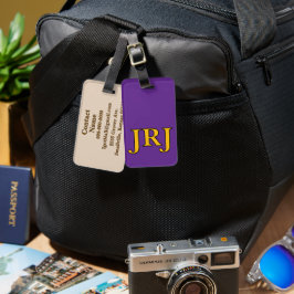 Etiquetas de Bagagem Monogramadas - Personalizadas
