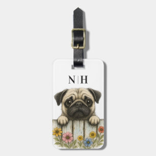 Etiquetas de Bagagem Pug