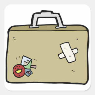 Etiquetas de bagagem recheadas