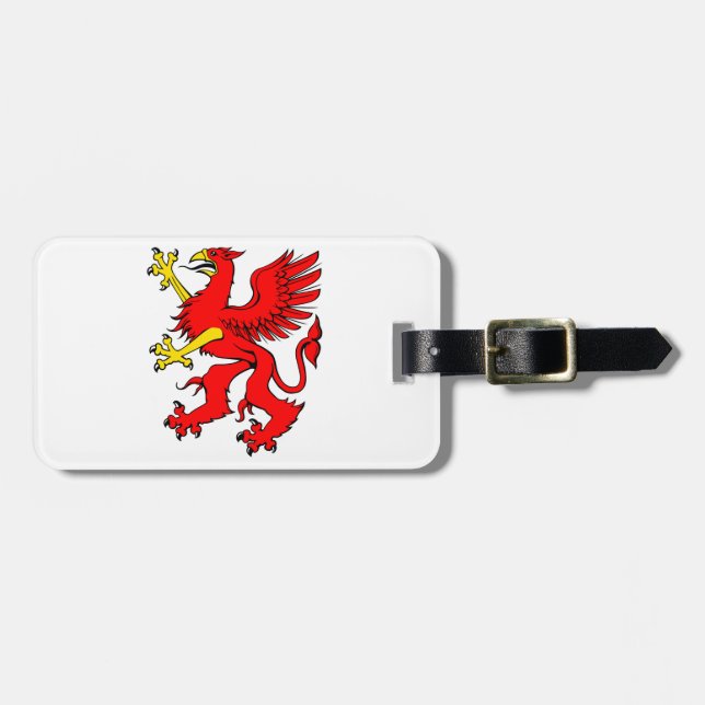 Etiquetas de Bagagem Red Griffin (Frente Horizontal)