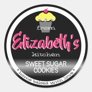 Etiquetas de Baking para Cupcakes, cor-de-rosa-pre