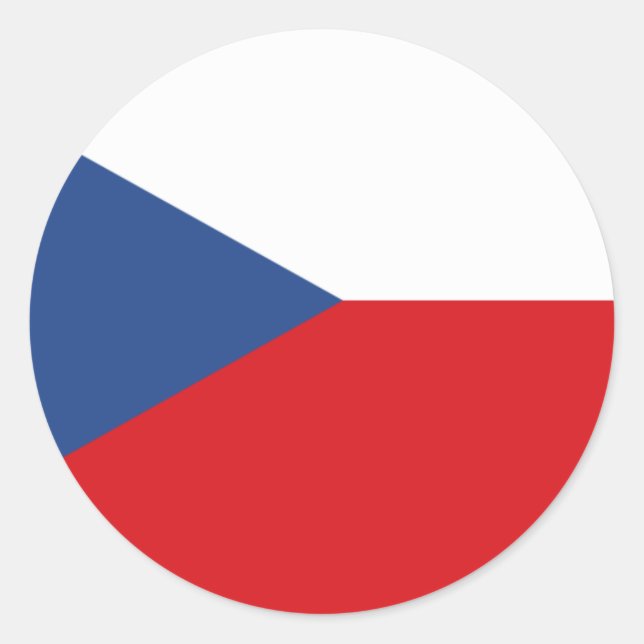 Etiquetas de bandeira checa (Frente)