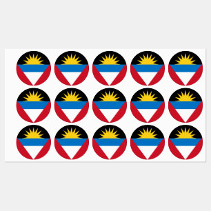 Etiquetas de bandeira de Antígua e Barbuda