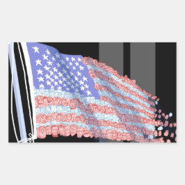 Etiquetas de bandeira fragmentadas