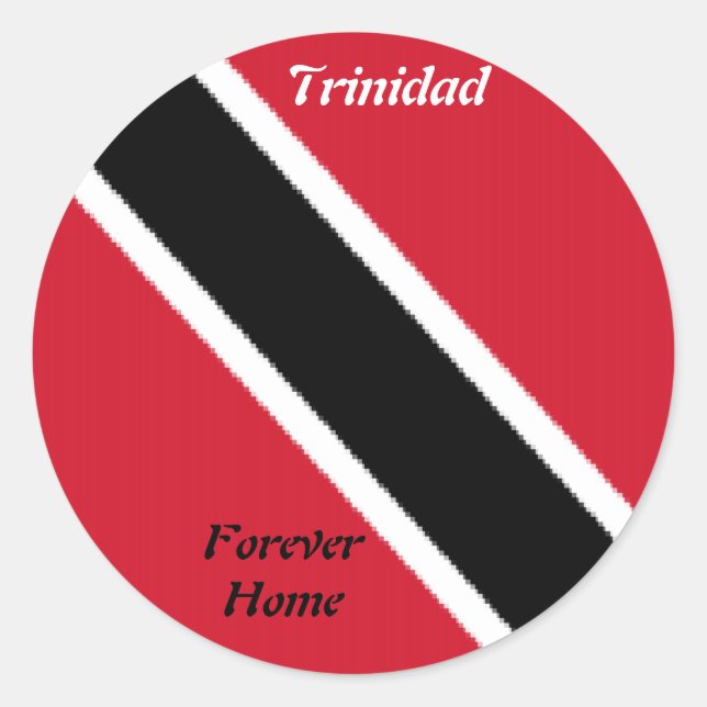Etiquetas de bandeira Trinidad (Frente)
