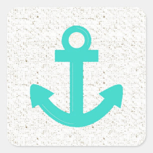Etiquetas de barcos azul-teares