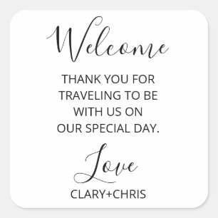 Etiquetas de Boas-vindas do Hotel, Gift Bag T