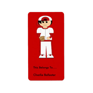Etiquetas de Bookplate Crianças Stickers Boy Sport