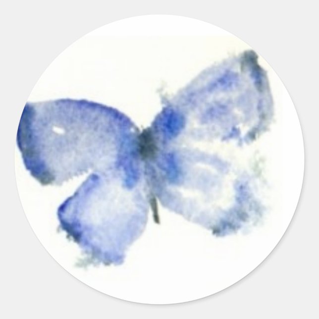 Etiquetas de Borboleta Azul (Frente)