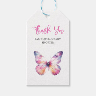 Etiquetas de Borboleta de Aquarela Personalizadas