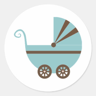 Etiquetas de Buggy Azul e Marrom