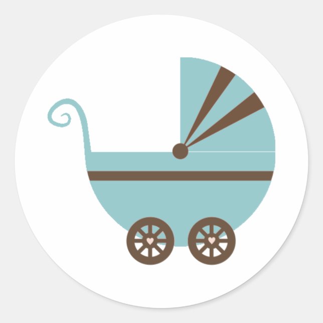Etiquetas de Buggy Azul e Marrom (Frente)