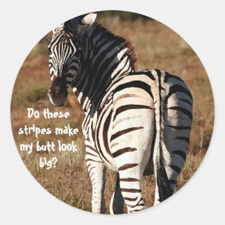 Etiquetas de bumbum de zebra