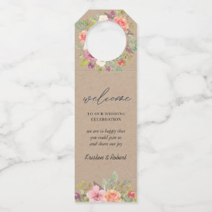 Etiquetas de Cabelo Floral Rustic Summer