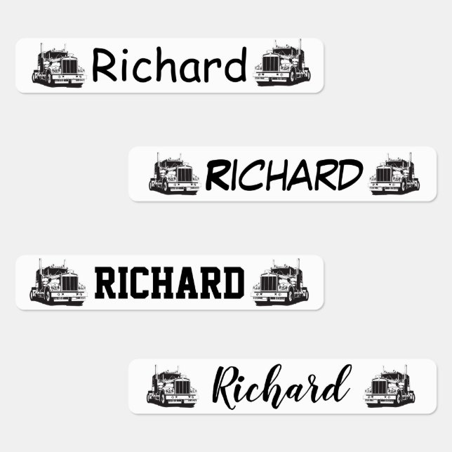 Etiquetas de Caminhão Semi (Grupo)