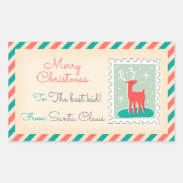 Etiquetas de Carimbos de Pós-Natal - Veado