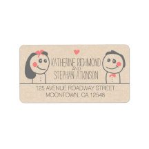 etiquetas de casamento bonitas de ilustração de no