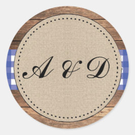 Etiquetas de Casamento de Madeira de Borracha Rúst